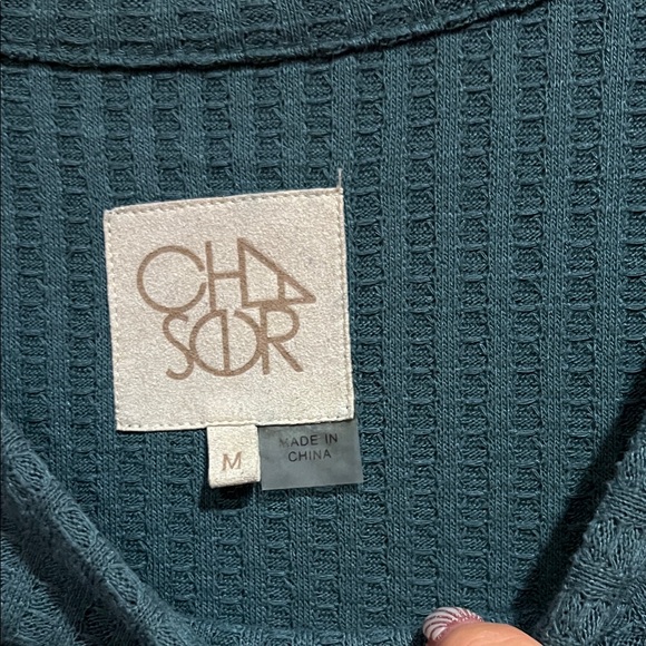 Chaser Dark Teal Long Sleeve Top - Picture 3 of 3